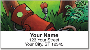 Robot Daydream Address Labels