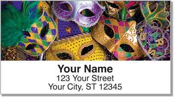 Mardi Gras Address Labels