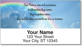 Lord's Prayer Address Labels
