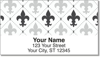 Fleur-de-lis Address Labels