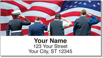 Colors of Honor Address Labels