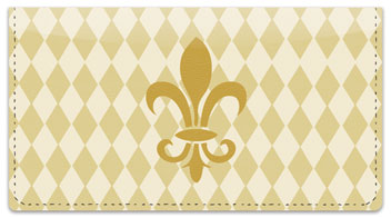 Classic Fleur de Lis Checkbook Cover