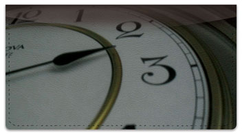 Classic Clock Checkbook Cover