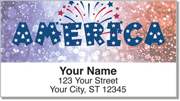 Patriotic Party Address Labels
