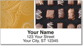 Box of Chocolates Address Labels