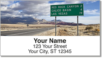 Road Sign Address Labels