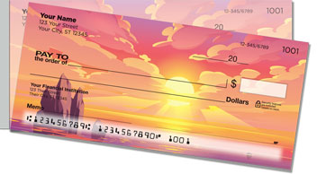 Striking Sunset Side Tear Checks
