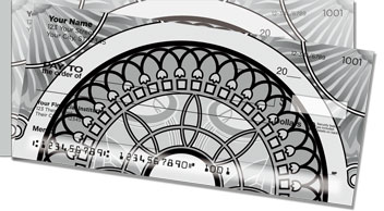Art Nouveau Pattern Side Tear Checks