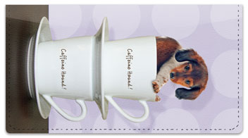 Pups in Cups Checkbook Cover