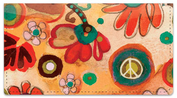 Feelin' Groovy Checkbook Cover
