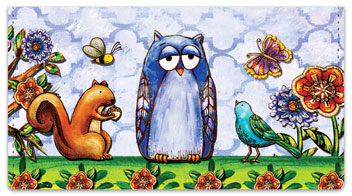 Embry Woodland Friend Checkbook Cover
