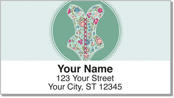 Cute Corset Address Labels