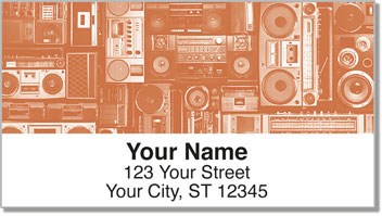 Vintage Music Address Labels