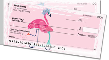 Fun Flamingo Side Tear Checks