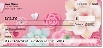 Pink Flower Checks