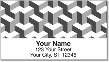 Optical Illusion Address Labels