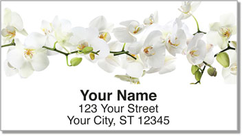 Orchid Print Address Labels