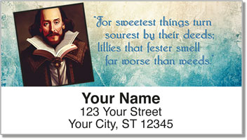 Shakespeare Address Labels