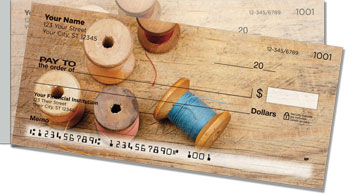Antique Spool Side Tear Checks