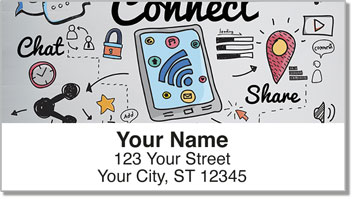 Social Media Address Labels