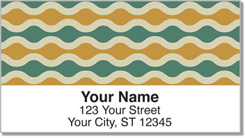 Retro Wave Address Labels