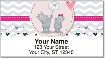 Hungry Hippo Address Labels
