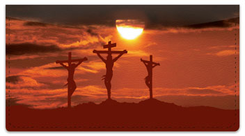 Calvary Cross Checkbook Cover