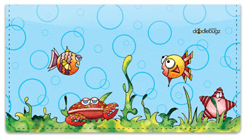 Wishy Fishy Friends Checkbook Cover