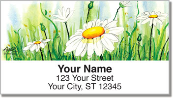 Daisy Field Address Labels