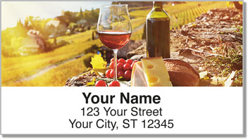 Wine & Cheese Address Labels