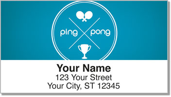 Ping Pong Address Labels