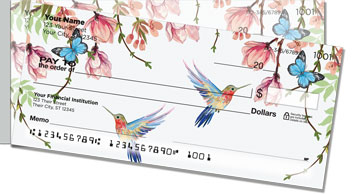 Colorful Hummingbird Side Tear Checks