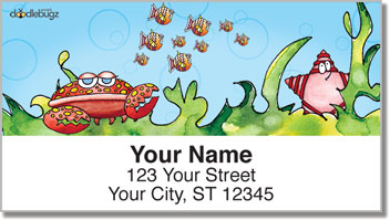 Wishy Fishy Friends Address Labels