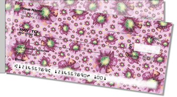 Violet Poppies Side Tear Checks