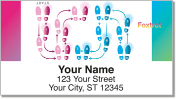 Dance Step Address Labels