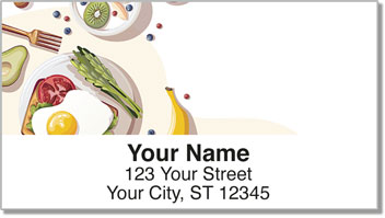 Breakfast Food Address Labels