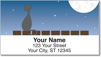 Cat Nightlife Address Labels