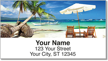 Tropical Getaway Address Labels