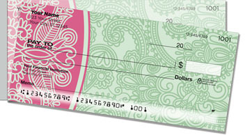 Retro Paisley Side Tear Checks