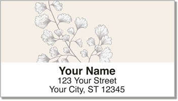 Plant Silhouette Address Labels