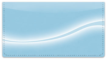 Blue Swoosh Checkbook Cover