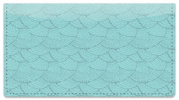 Blue Stipple Checkbook Cover