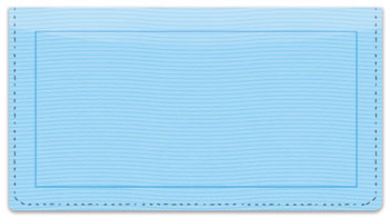 Blue Safety Checkbook Cover