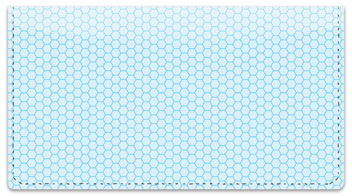 Blue Honeycomb Checkbook Cover