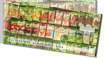 Vintage Seed Packet Side Tear Checks