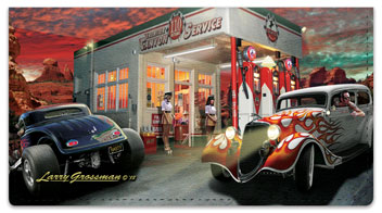 Gas Station Checkbook Cover