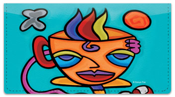 Coffee and Latte Checkbook Cover