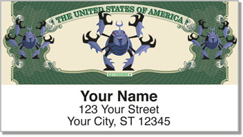 Money Monster Address Labels