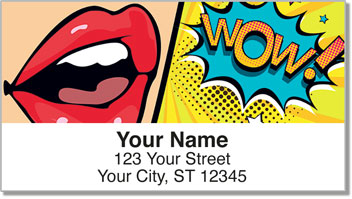 Retro Art Address Labels