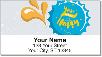 Inspiring Bottle Cap Address Labels